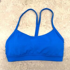 Lululemon Poolside Blue Flow Y Nulu Sports Bra Size 6